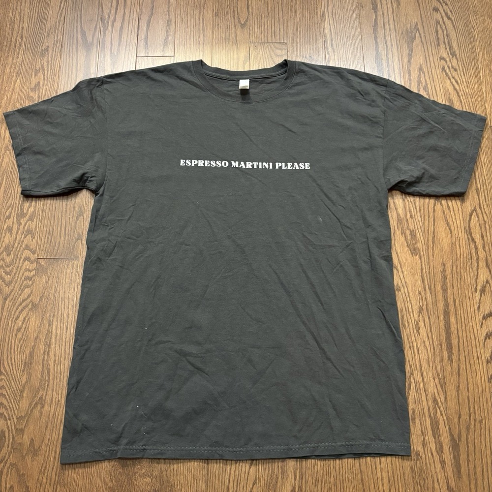 Espresso Martini Please T-shirt Funny Party Drinking Comedy Humor Tee Grey - XL - Picture 2 of 7